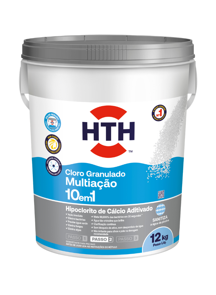Balde HTH Cloro Multiação 10 em 1