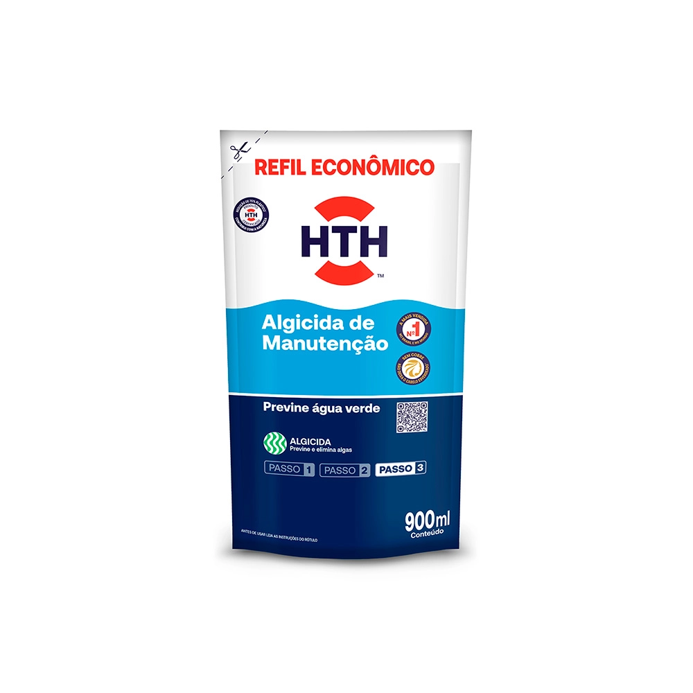 Embalagem HTH Previne Água Verde Refil 900ml